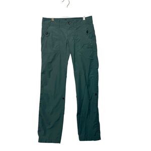 Marmot Utility Roll-Up Pant‎ Women 4 Green Hiking Stretch Outdoor Quik Dry